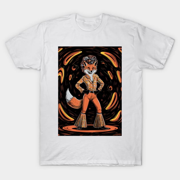 Funky fox disco lover T-Shirt by Spaceboyishere